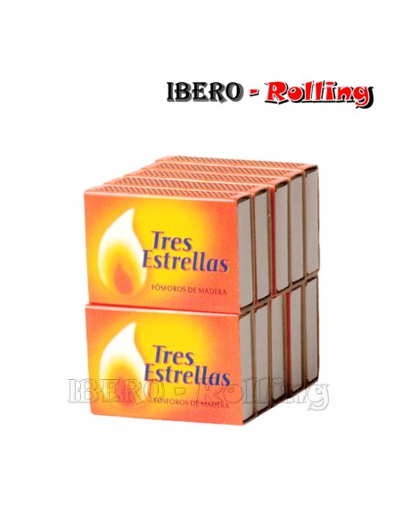 cerillas 3 estrellas de bolsillo