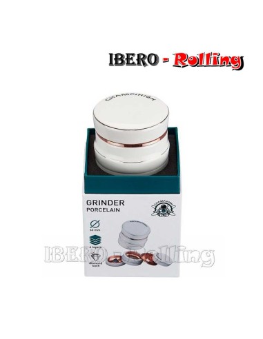 grinder Champ de porcelana 63mm de 4 partes color blanco caja