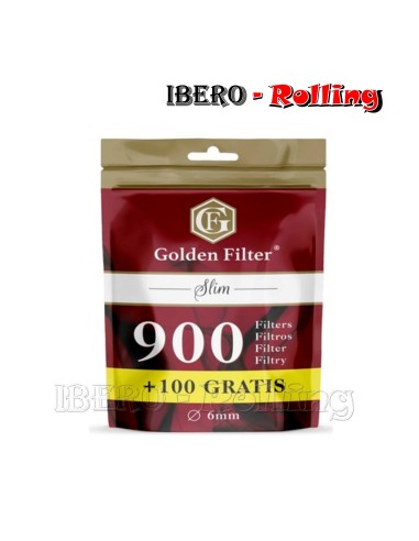 FILTROS GOLDEN FILTER 6MM BOLSA 1000 - CAJA 10 UNI