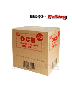 TUBOS OCB ROJO 200 TUBOS - CAJON 50 UNI