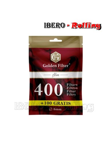 FILTROS GOLDEN FILTER 6MM BOLSA 500 - CAJA 10 UNI
