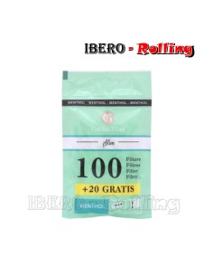 FILTROS GOLDEN FILTER MENTA 6MM BOLSA 120 - CAJA 10 UNI