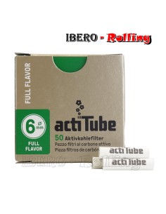 FILTROS ACTITUBE 6MM 50 FILTROS - CAJA 10 UNI
