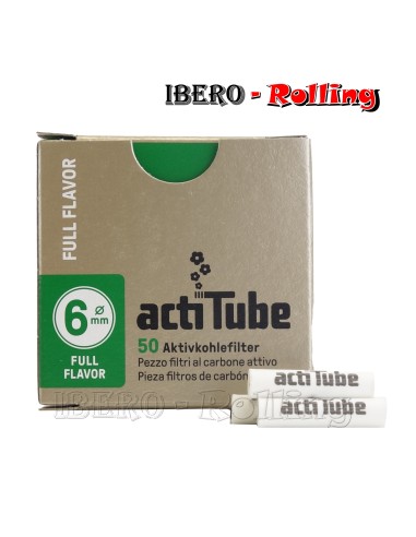 FILTROS ACTITUBE 6MM 50 FILTROS - CAJA 10 UNI