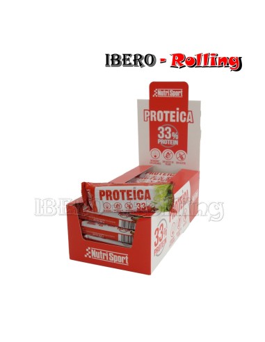 BARRITA PROTEINA NUTRISPORT MANZANA CAJA