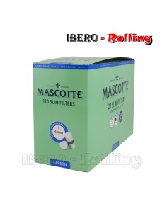 FILTROS MASCOTTE CARBÓN 6MM 120 FILTROS - CAJA 20 UNI 2