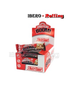 Barrita de proteinas Nutrisport Sabor a Platano y Caramelo 49 Gr. caja