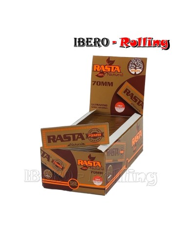 PAPEL RASTA MARRON 50 70MM - CAJA 50 UNI