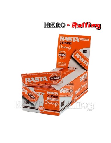Papel Rasta Naranja Regular Size caja