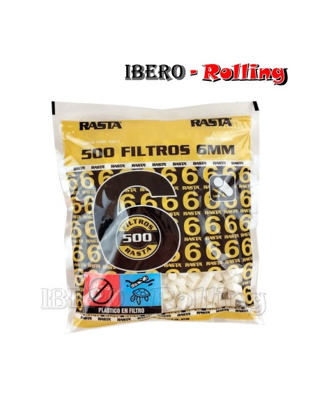Filtros Rasta 6mm de 500 filtros