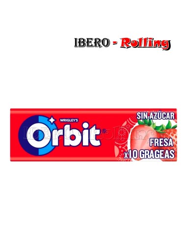CHICLES ORBIT GRAGEA FRESA - CAJA 30 UNI