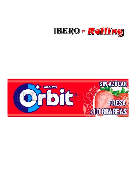 CHICLES ORBIT GRAGEA FRESA - CAJA 30 UNI