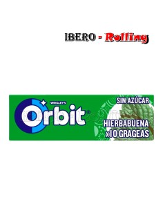 CHICLES ORBIT GRAGEA HIERBABUENA - CAJA 30 UNI