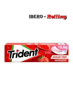 CHICLES TRIDENT LÁMINA FRESA SABOR - CAJA 24 UNI