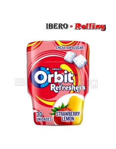 CHICLES ORBIT REFRESHERS FRESA Y LIMON- CAJA 6 UNI