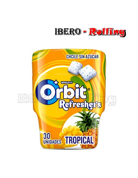 CHICLES ORBIT REFRESHERS TROPICAL- CAJA 6 UNI