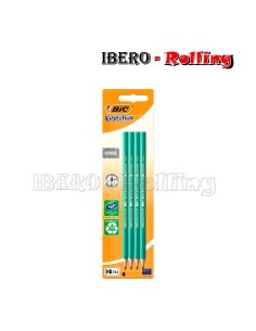 LAPICEROS BIC DE COLOR VERDE ECO 4 UNIDADES