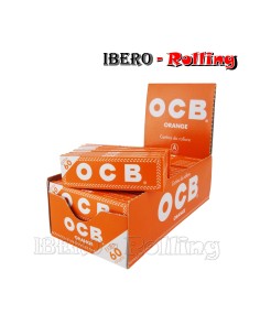 PAPEL OCB NARANJA DOBLE 70MM - CAJA 25UNI 2
