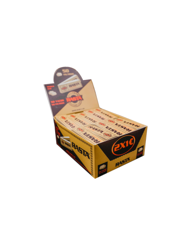 FILTROS RASTA CARTON MARRON 50 FILTROS - CAJA 50 UNI