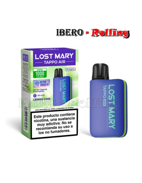 C.RECARGABLE LOST MARY KIT LIMA LIMÓN 20MG-CAJA 10UNI