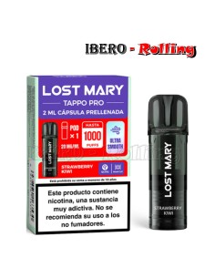 CÁPSULA LOST MARY FRESA KIWI 20MG-CAJA 10UNI