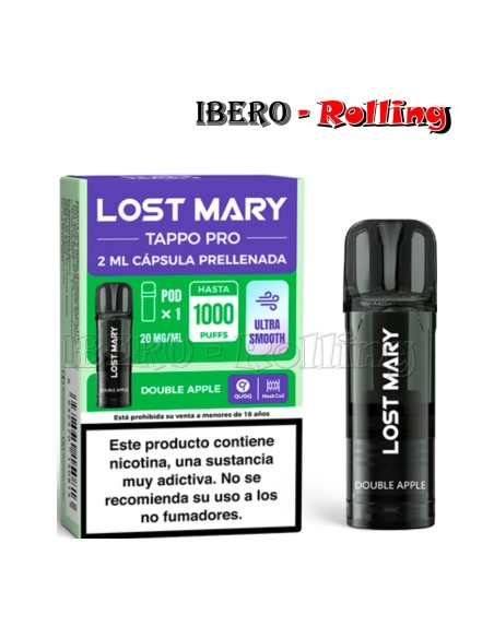 CÁPSULA LOST MARY DOBLE MANZANA 20MG-CAJA 10UNI