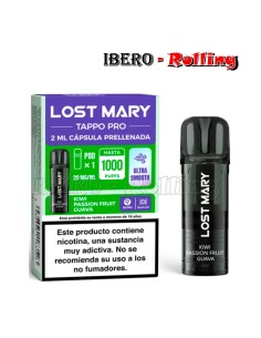 CÁPSULA LOST MARY KIWI-GUAVA-MARACUYÁ 20MG-CAJA 10UNI