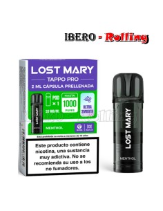 CÁPSULA LOST MARY MENTOL 20MG-CAJA 10UNI