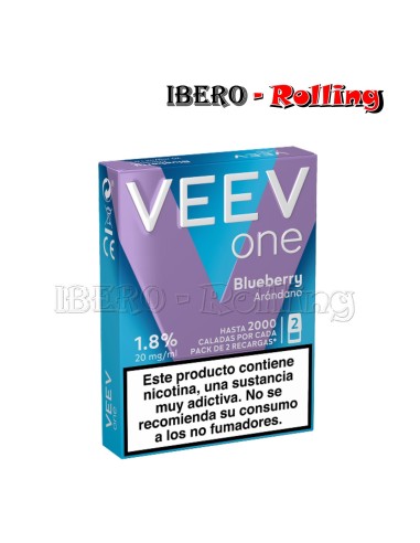 CÁPSULA VEEV NOW 20MG ARÁNDANO - CAJA 10 UNI