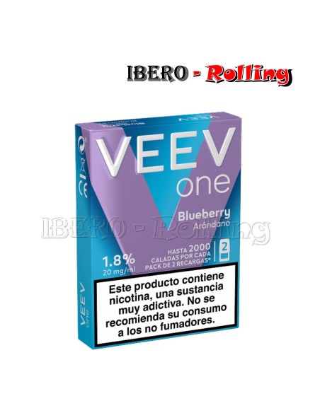 CÁPSULA VEEV NOW 20MG ARÁNDANO - CAJA 10 UNI