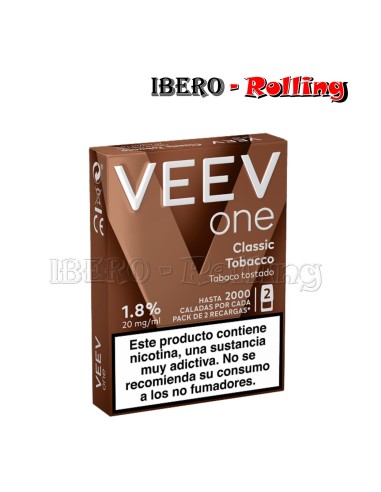 CÁPSULA VEEV NOW 20MG TABACO CLÁSICO - CAJA 10 UNI