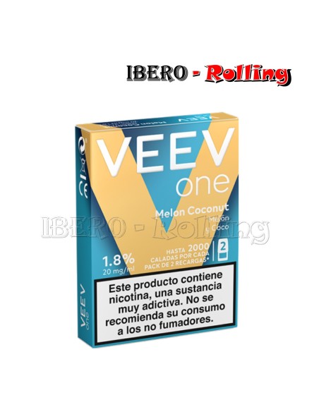 CÁPSULA VEEV NOW 20MG MELÓN COCO - CAJA 10 UNI
