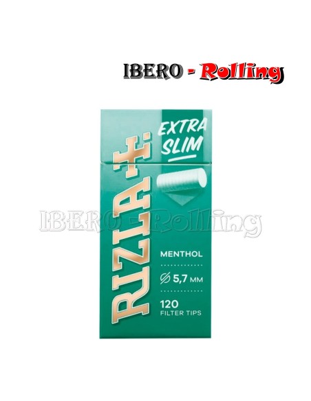 FILTROS RIZLA MENTHOL 5,7MM 120 FILTROS - CAJA 20 UNI