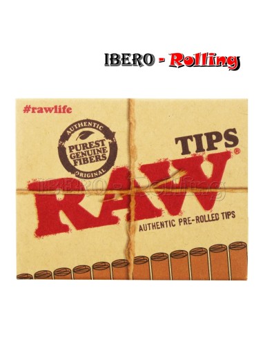 FILTROS RAW PRE-ROLLED 20 FILTROS - CAJA 20 UNI