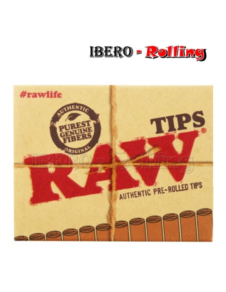 FILTROS RAW PRE-ROLLED 20 FILTROS - CAJA 20 UNI