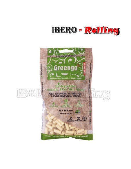 FILTROS GREENGO 6MM BOLSA 200 - CAJA 20 UNI