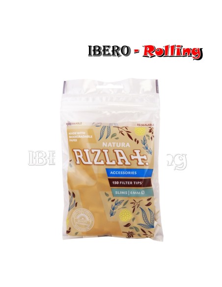 FILTROS RIZLA NATURA 6MM 150 - CAJA 25 UNI