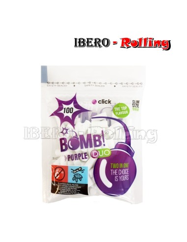 FILTROS FRESH BOMB 6MM CÁPSULA PURPLE 100 - CAJA 10 UNI