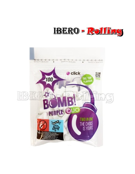 FILTROS FRESH BOMB 6MM CÁPSULA PURPLE 100 - CAJA 10 UNI