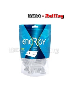 FILTROS ENERGY SLIM 100 6MM - CAJA 25 UNI