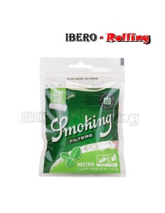 FILTROS SMOKING MENTA 120 6MM - CAJA 10 UNI