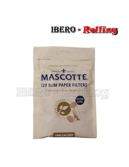 FILTROS MASCOTTE ORGANIC SLIM LARGOS 6MM - CAJA 10 UNI