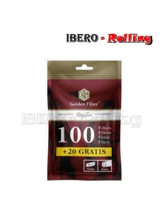 FILTROS GOLDEN FILTER 6MM BOLSA 120 - CAJA 20 UNI