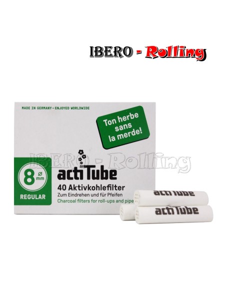 FILTROS ACTITUBE 8MM 40 FILTROS - CAJA 10 UNI