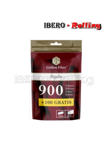 FILTROS GOLDEN FILTER 8MM BOLSA 1000 - CAJA 10 UNI