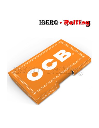 PAPEL OCB NARANJA DOBLE 70MM - CAJA 25UNI