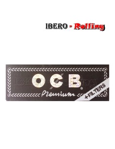 PAPEL OCB NEGRO 50 78MM + TIPS - CAJA 24 UNI