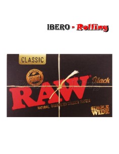 PAPEL RAW BLACK DOBLE 100 70 MM- CAJA 25 UNI