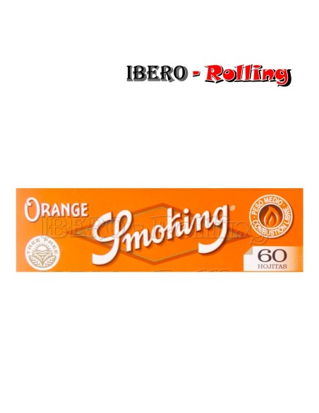 PAPEL SMOKING NARANJA 60 70MM - CAJA 50 UNI