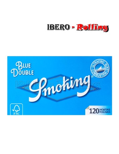 PAPEL SMOKING AZUL DOBLE 70MM 120 - CAJA 25 UNI